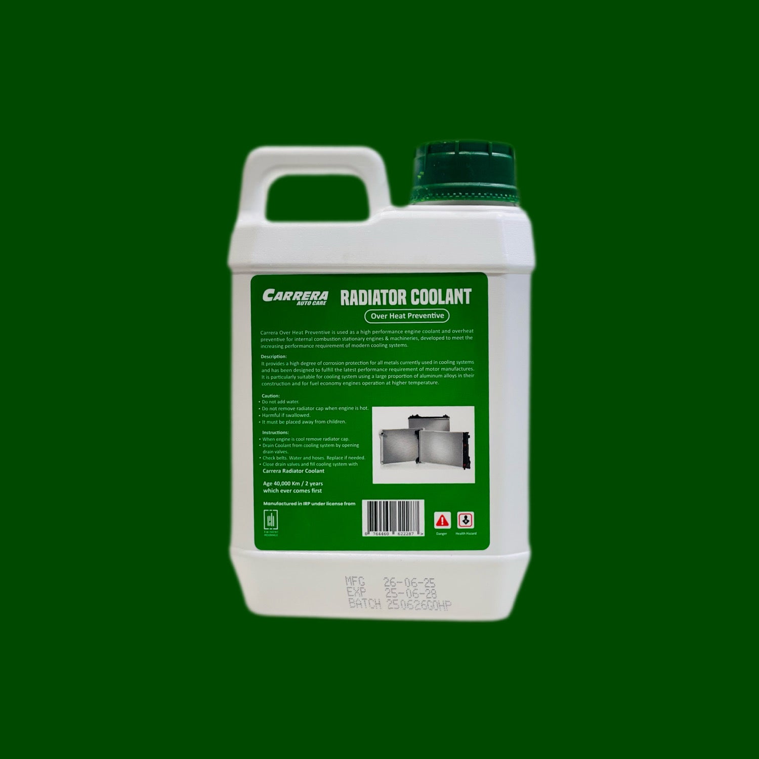 Carrera Radiator Coolant – Premium Engine Cooling & Anti-Rust Protection