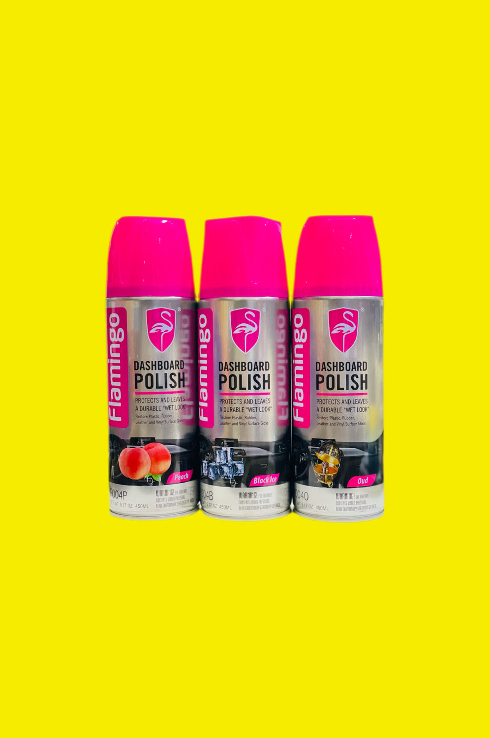 Flamingo Dashboard Polish – Shine & Protect Dashboard, Vinyl & Plastic