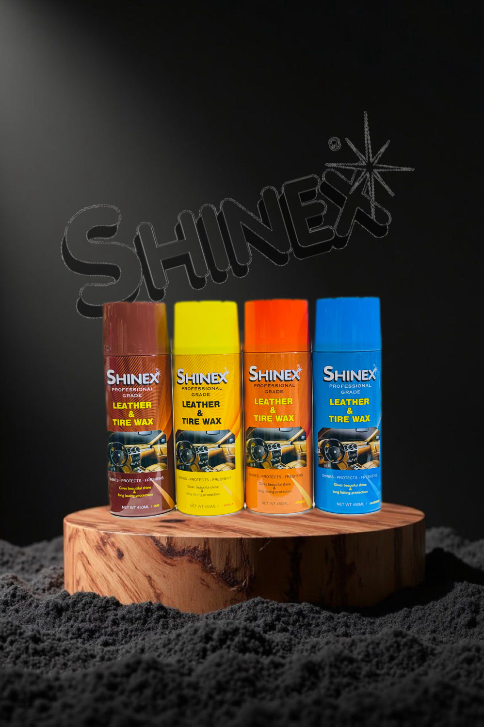 Shinex Leather & Tyre Cleaner – 2-in-1 Shine and Protection for Car Interiors & Wheels