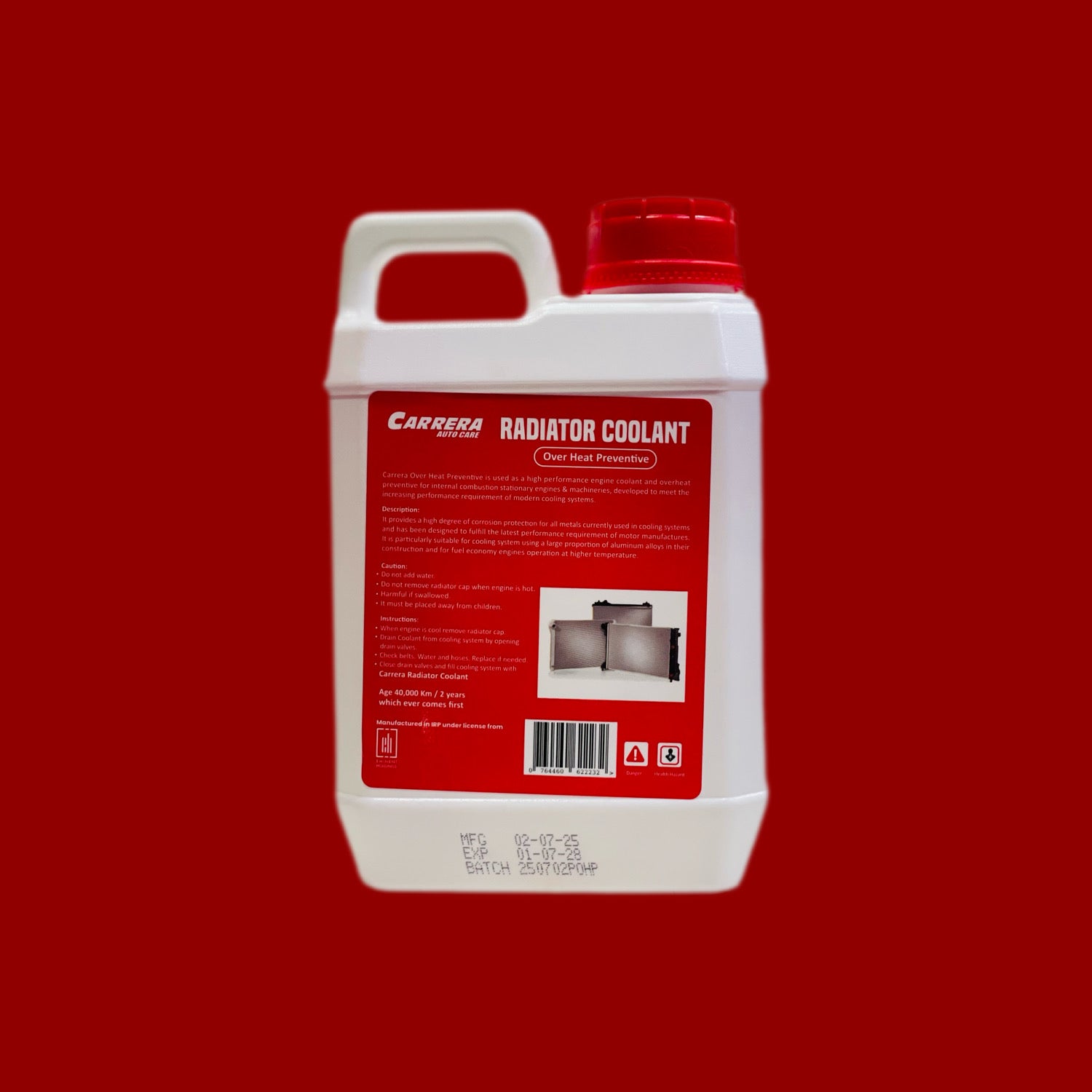 Carrera Radiator Coolant – Premium Engine Cooling & Anti-Rust Protection
