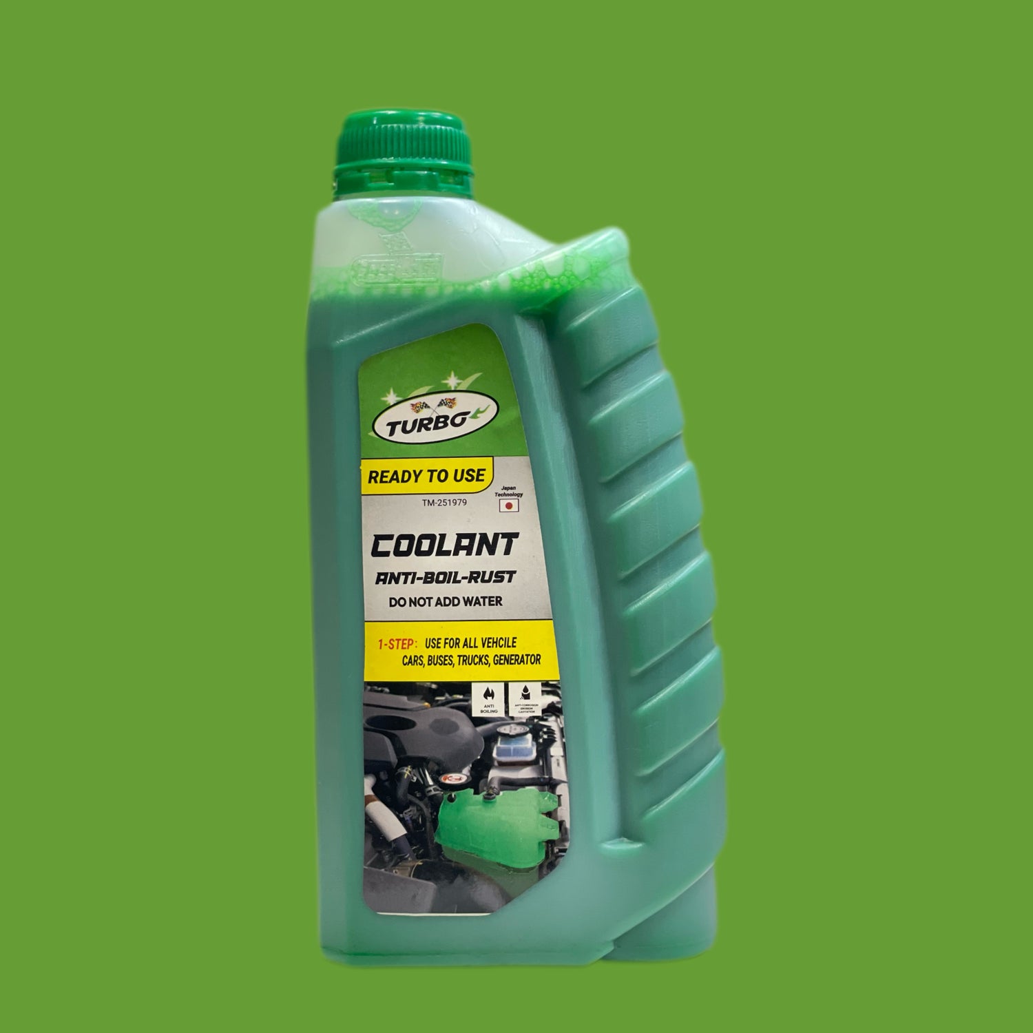 Turbo Radiator Coolant – Anti-Rust Engine Coolant for All Vehicles
