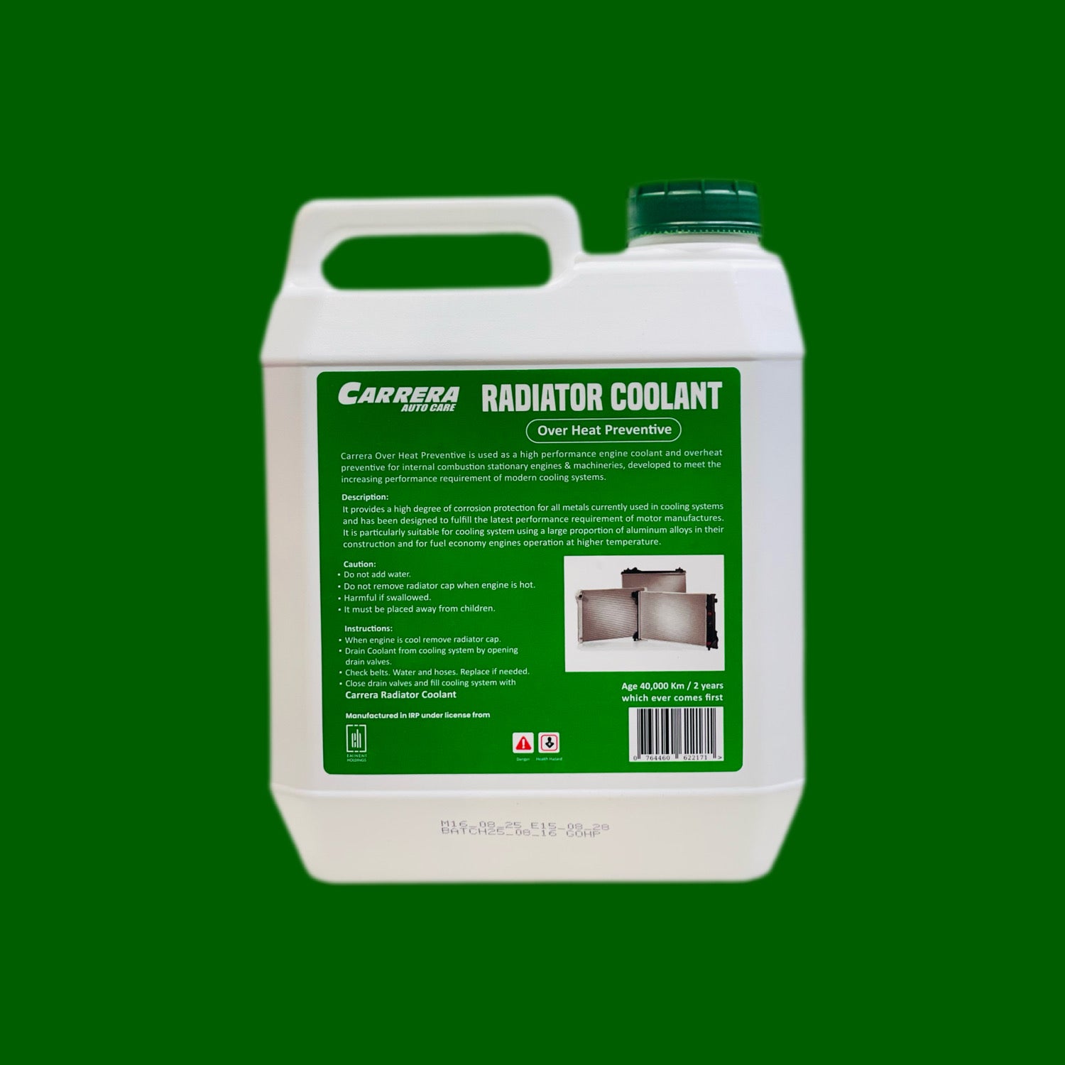 Carrera Radiator Coolant – Premium Engine Cooling & Anti-Rust Protection