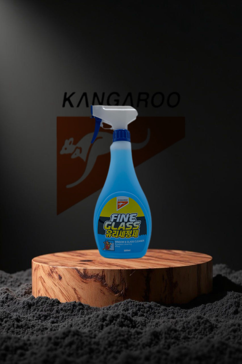 Kangaroo Fine Glass Cleaner – Streak-Free Shine for Car & Home Windows