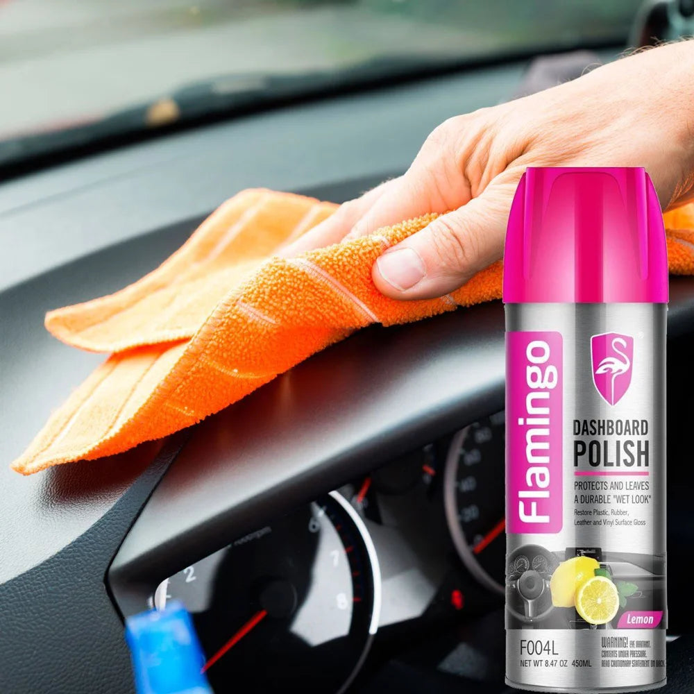 Flamingo Dashboard Polish – Shine & Protect Dashboard, Vinyl & Plastic