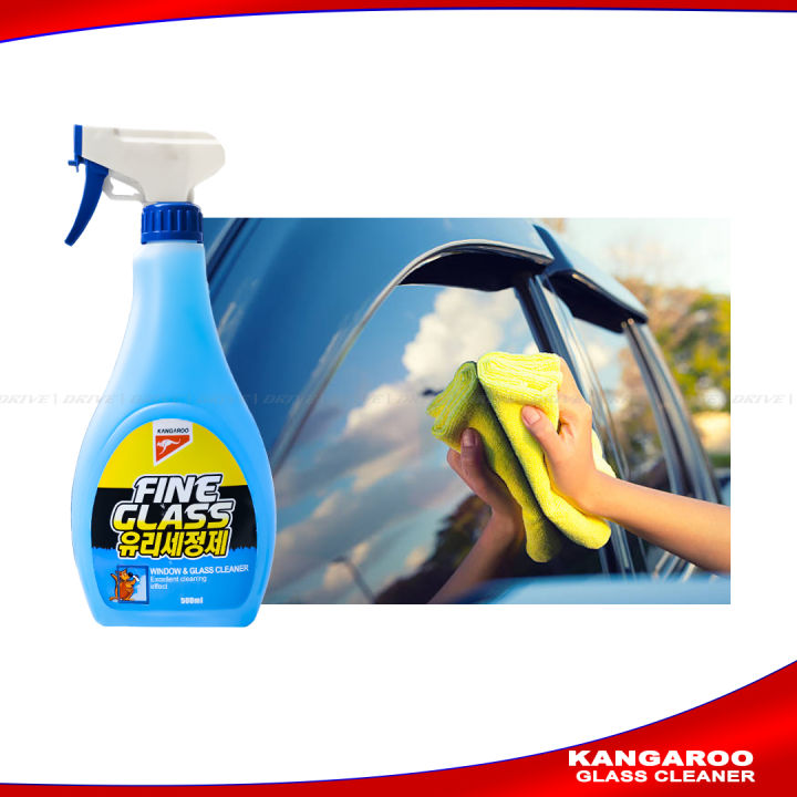 Kangaroo Fine Glass Cleaner – Streak-Free Shine for Car & Home Windows