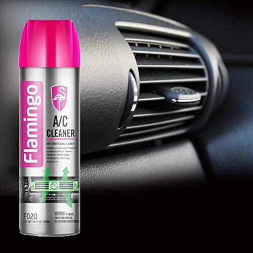 Flamingo AC Pro Cleaner – 500 ml | Anti‑Bacterial, Fast‑Foam Car & Home AC Refresher